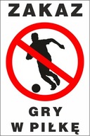 tabuľka zákaz futbalu ZG01 20x30 cm