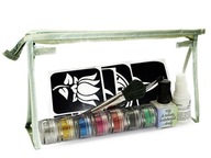 Glitter Tattoos – GLITTER Starter Set s lepidlom a ART-ES šablónami Glitter Tattoos – GLITTER Starter Set s lepidlom a ART-ES šablónami