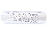 CHROME TUBE COVER FLAMES SKULL CHROME TUBE COVER FLAMES SKULL