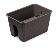 Veľký balkónový box 40x27cm Ratanový kvetináč Veľký balkónový box 40x27cm Ratanový kvetináč