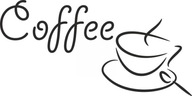 Vodotesná kuchynská nálepka na stenu do chladničky Coffee COFFEE 100 cm Vodotesná kuchynská nálepka na stenu do chladničky Coffee COFFEE 100 cm