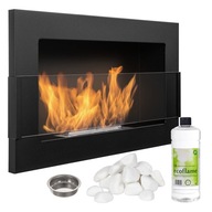 Čierny biokrb 650x400 so sklom WIDE FIRE Čierny biokrb 650x400 so sklom WIDE FIRE