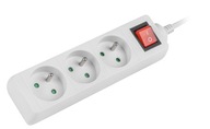 Predlžovací kábel POWER STRIP switch 3gn 1,5m W Predlžovací kábel POWER STRIP switch 3gn 1,5m W