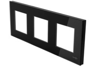 TouchMe Trojitý sklenený čierny rám TM717B