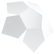 Futuristická nástenná lampa WHITE PENTA Futuristická nástenná lampa WHITE PENTA