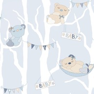Tapeta Sleeping Bears Favola 3203 meringue modrá Tapeta Sleeping Bears Favola 3203 meringue modrá