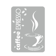 XXL maliarska šablóna - Espresso 91