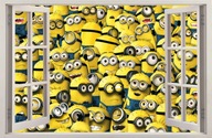 NÁLEPKY NA STENU Okno MINIONS 13 70x46 cm NÁLEPKY NA STENU Okno MINIONS 13 70x46 cm